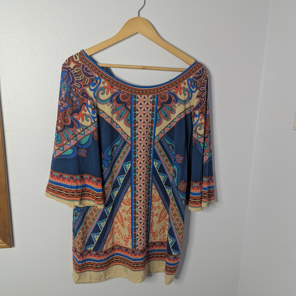 Flying Tomato‎ Boho Print Tunic Top